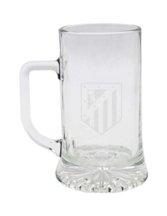 Jarra de vidrio Atlético de Madrid 500 ml capacidad