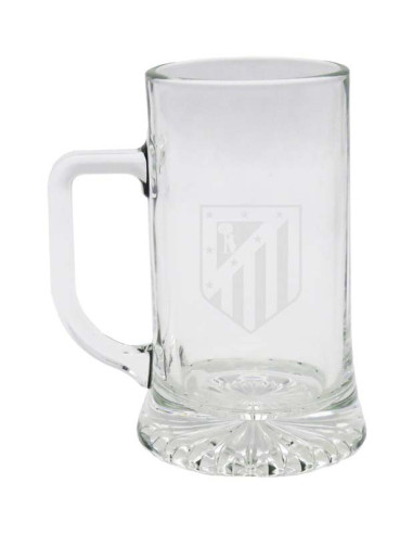 Jarra de vidrio Atlético de Madrid 500 ml capacidad