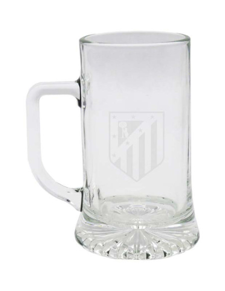 Jarra de vidrio Atlético de Madrid 500 ml capacidad