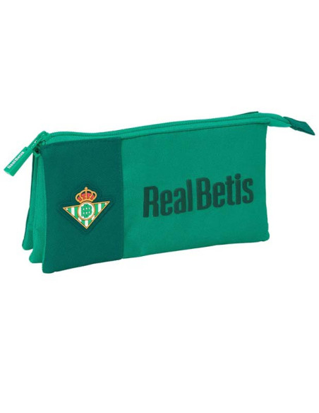 Estuche porta todo triple Real Betis impermeable al agua