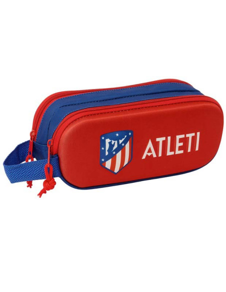 Estuche porta todo doble Atlético de Madrid 3D