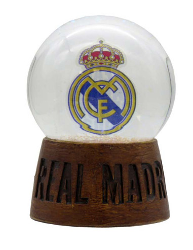 Bola de nieve mediana Real Madrid con escudo y leyenda