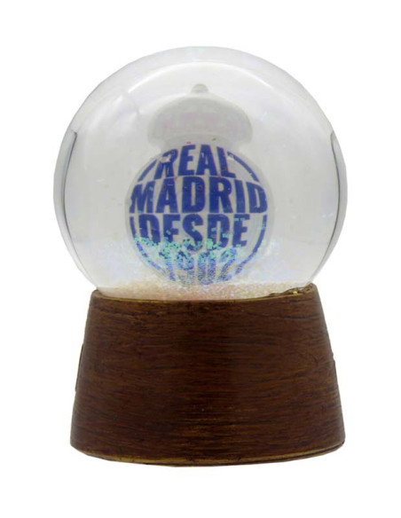 Bola de nieve mediana Real Madrid con escudo y leyenda