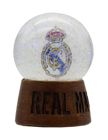 Bola de nieve mediana Real Madrid con escudo y leyenda
