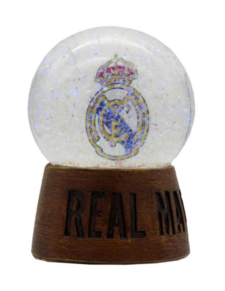 Bola de nieve mediana Real Madrid con escudo y leyenda