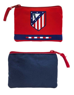 Monedero Atlético de Madrid con cierre de cremallera