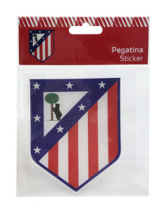 Atlético de Madrid Sticker relieve escudo rojiblanco