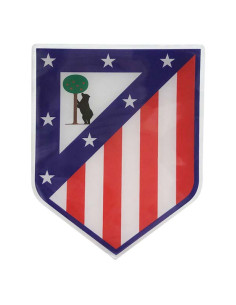 Atlético de Madrid Sticker relieve escudo rojiblanco 2
