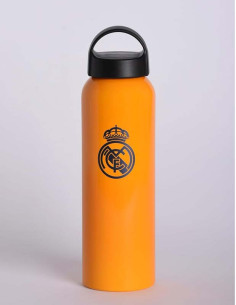 Real Madrid botella metálica naranja 600 ml.