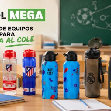 Botellas de equipos de fútbol