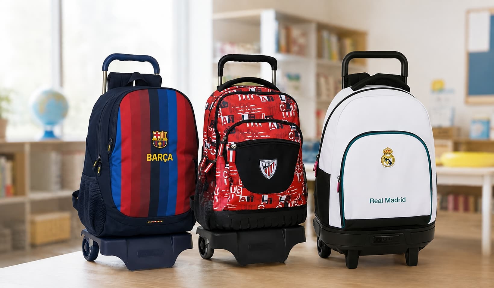 Mochilas oficiales con carro más cómodas para colegio