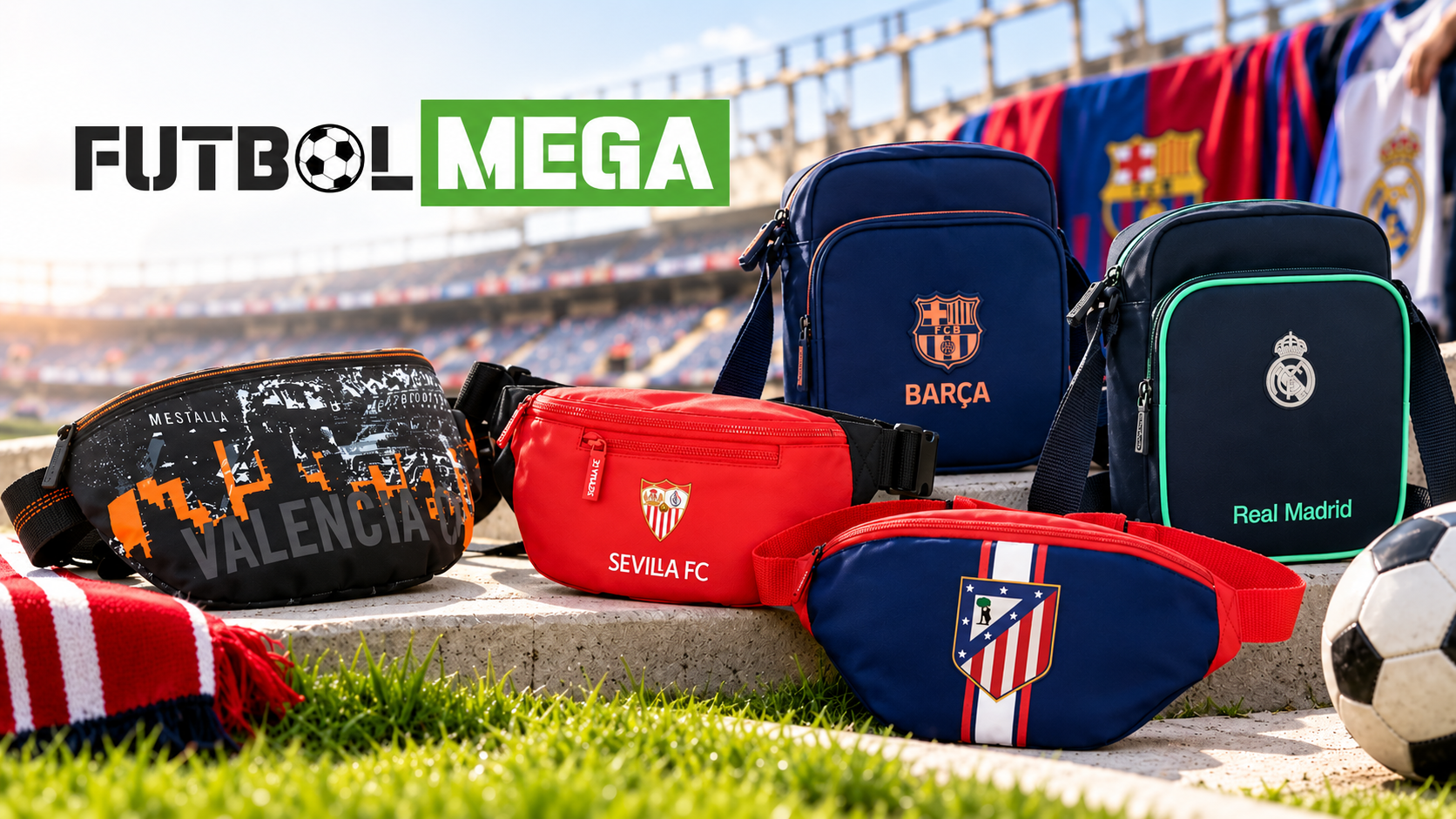 riñoneras bandoleras de fútbol
