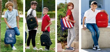 Mochilas Real Madrid, FC Barcelona, Atletico de Madrid