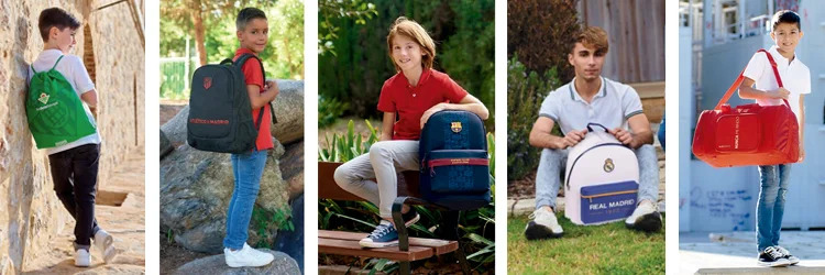 Mochilas escolares Athletic, Valencia CF, Sevilla FC, Real Betis