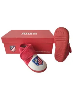 Zapatillas infantiles Atlético Madrid de peluche para estar en casa 2