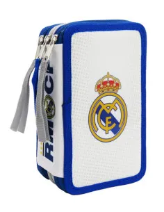 Plumier 3 pisos Real Madrid con material escolar 39 piezas
