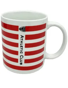 Taza cerámica Athletic Club roja y blanca 2