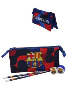 Pack papelería FC Barcelona con estuche triple 2