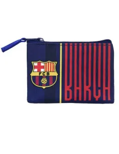 FC Barcelona monedero de tela con cierre cremallera