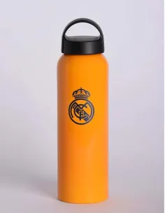 Real Madrid botella metálica naranja 600 ml.