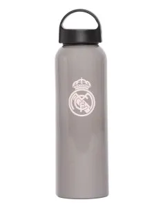 Real Madrid botella metálica gris 600 ml.